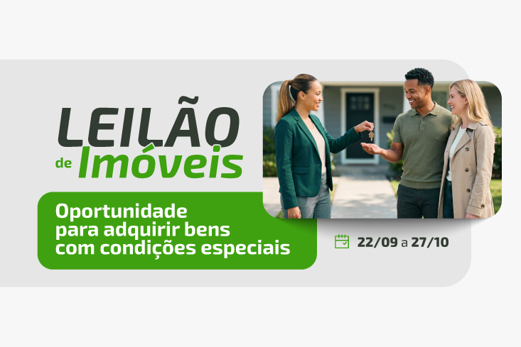 Leilão de imóveis da Sicredi Pioneira começa dia 22 de setembro e reúne oportunidades com até 40% de desconto